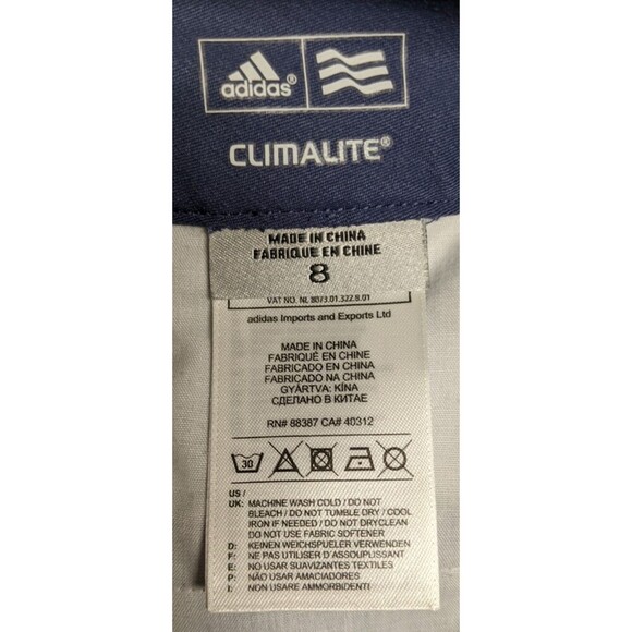 Women's ADIDAS CLIMALITE Light Blue Bermuda Golf Shorts Size 8 - Picture 9 of 11